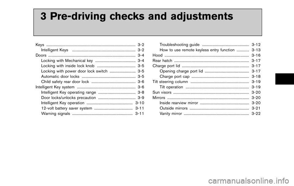 NISSAN LEAF 2012  Owners Manual 
