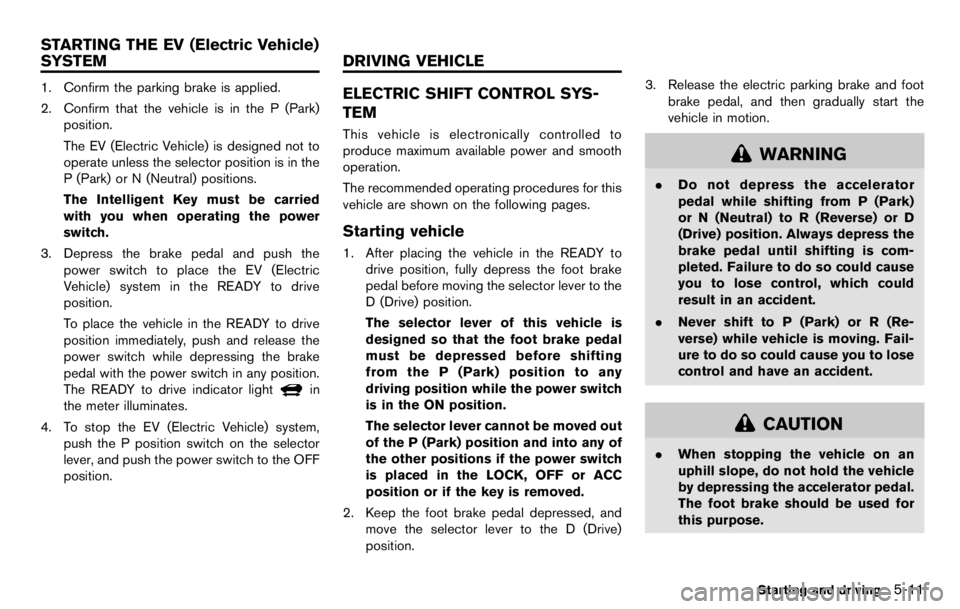 NISSAN LEAF 2012 Owners Manual NISSAN LEAF 2012 Owners Manual