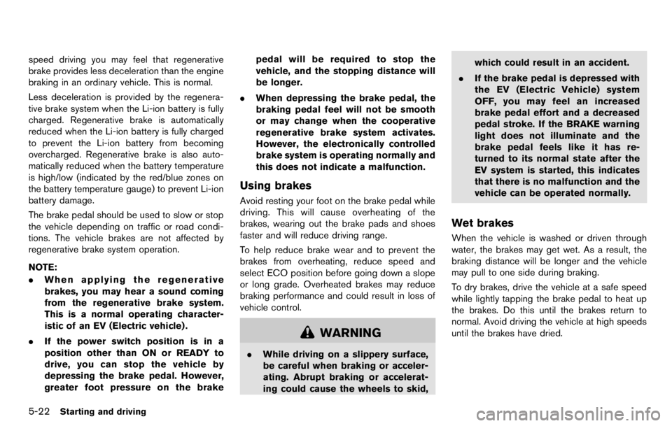 NISSAN LEAF 2012  Owners Manual 