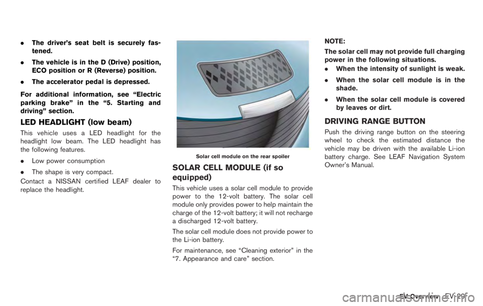 NISSAN LEAF 2012 Workshop Manual 