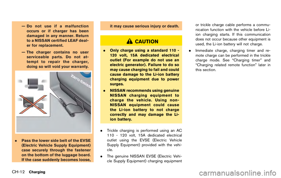 NISSAN LEAF 2012 Repair Manual 