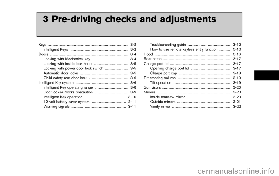 NISSAN LEAF 2011 Owners Manual NISSAN LEAF 2011 Owners Manual