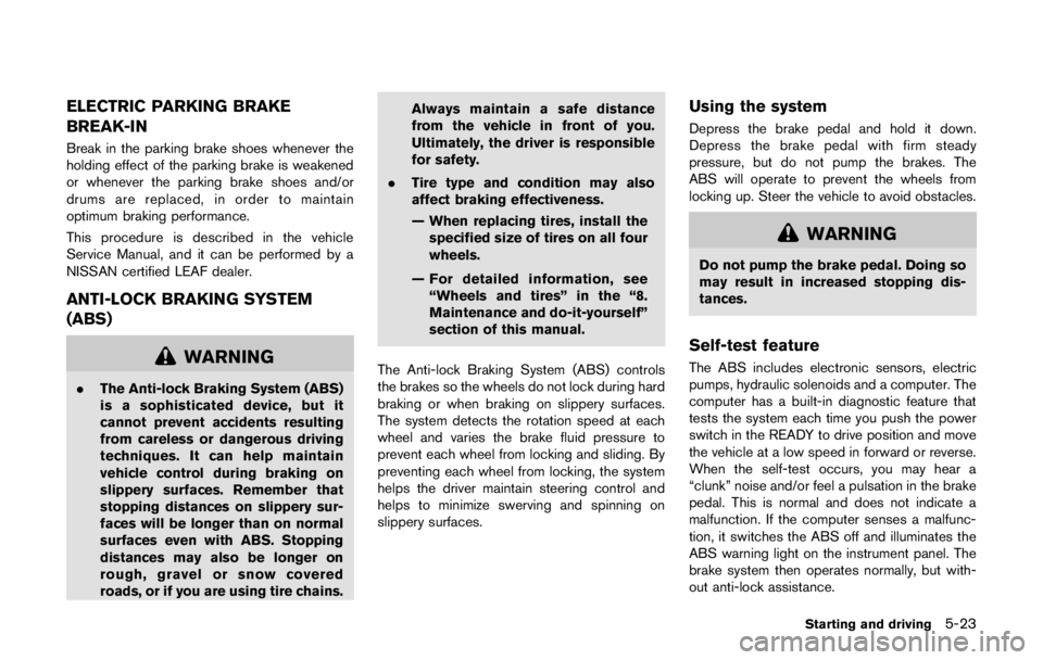 NISSAN LEAF 2011 Owners Manual NISSAN LEAF 2011 Owners Manual