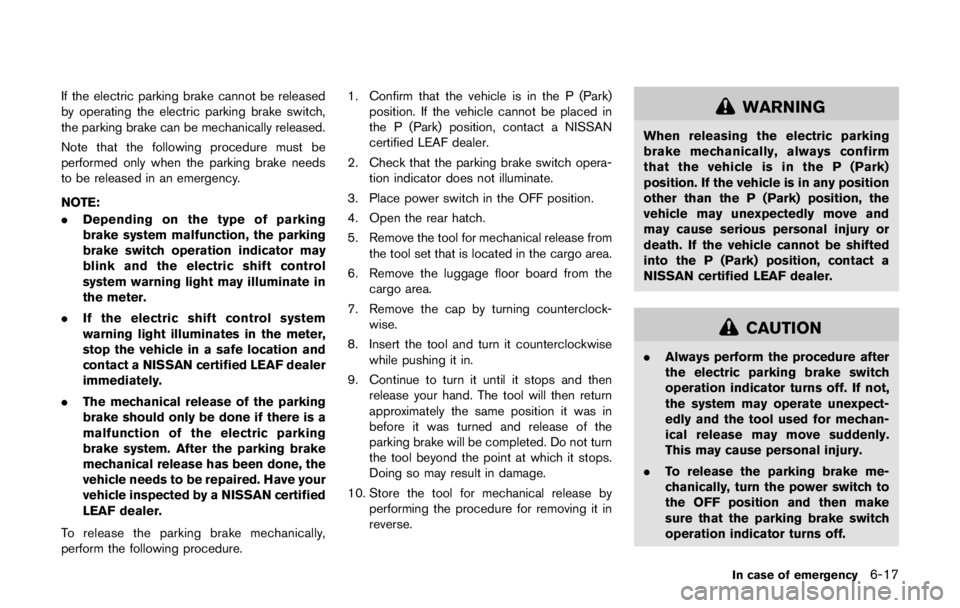 NISSAN LEAF 2011  Owners Manual 