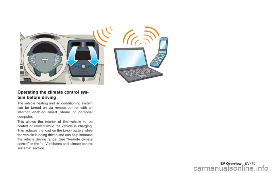 NISSAN LEAF 2011  Owners Manual and increase the likelihood of tire
failure. Serious vehicle damage
could occur and may lead to an
accident and could result in serious
personal injury. Check the tire pres-
sure for all four tires. A