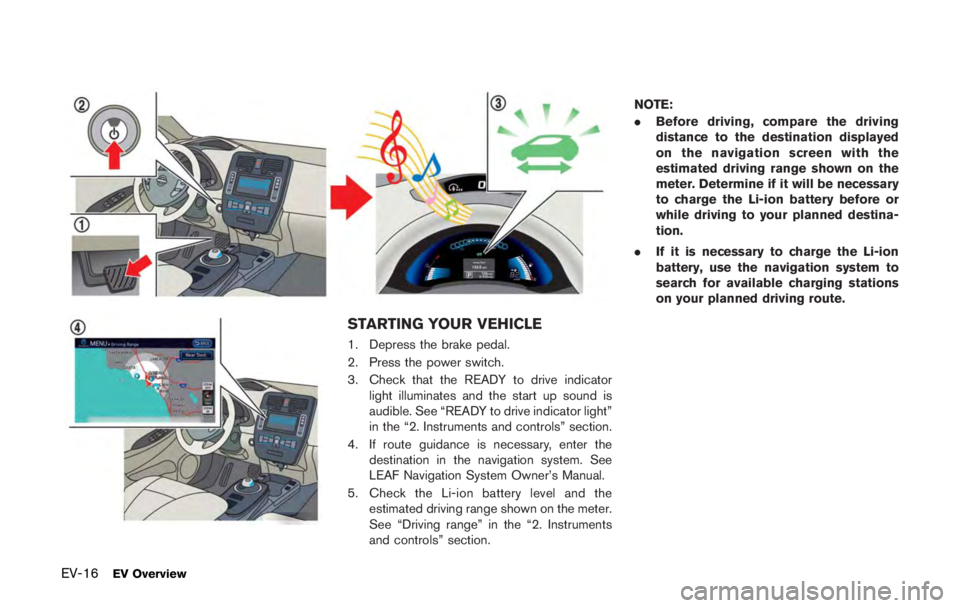 NISSAN LEAF 2011 Owners Guide If you have a flat tire, follow the instructions
below. 