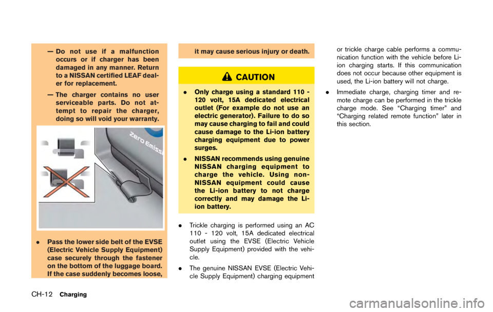 NISSAN LEAF 2011 Repair Manual 