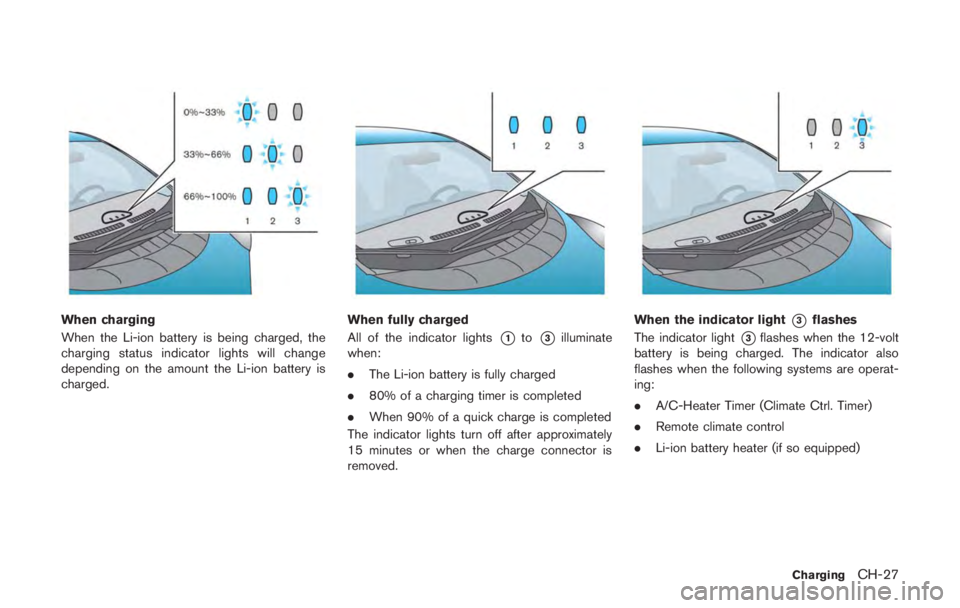 NISSAN LEAF 2011 Manual PDF WARNING
The temperature grade for this tire is
established for a tire that is properly
inflated and not overloaded. Excessive
speed, under-inflation, or excessive
loading, either separately or in comb