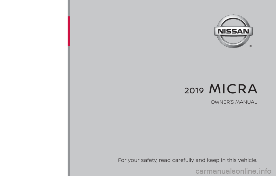 NISSAN MICRA 2022  Owners Manual 
