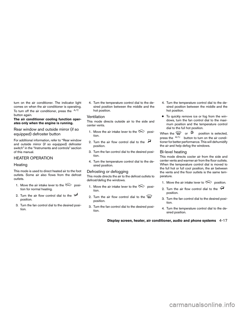 NISSAN MICRA 2014  Owners Manual 