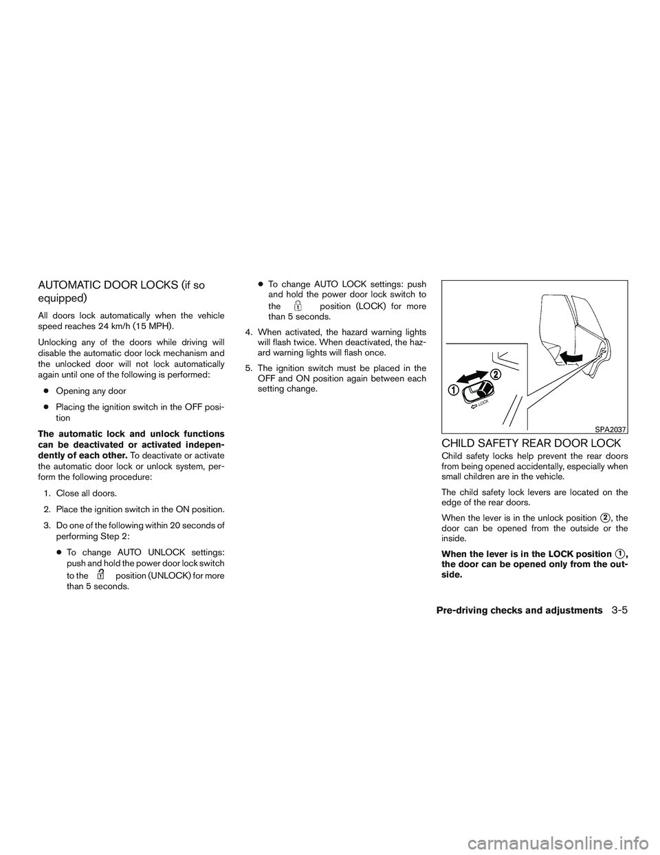 NISSAN MICRA 2013  Owners Manual 