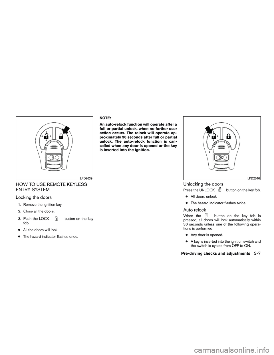 NISSAN MICRA 2013  Owners Manual 