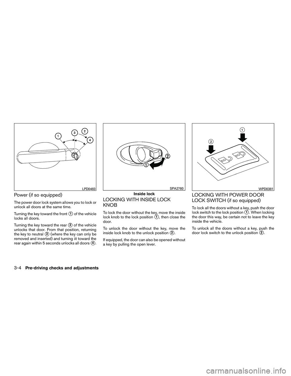 NISSAN MICRA 2011  Owners Manual 