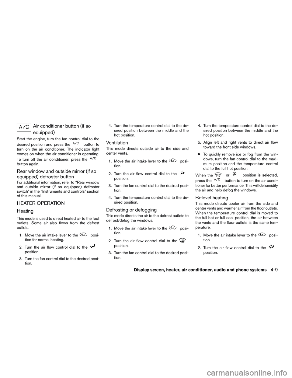NISSAN MICRA 2011  Owners Manual 
