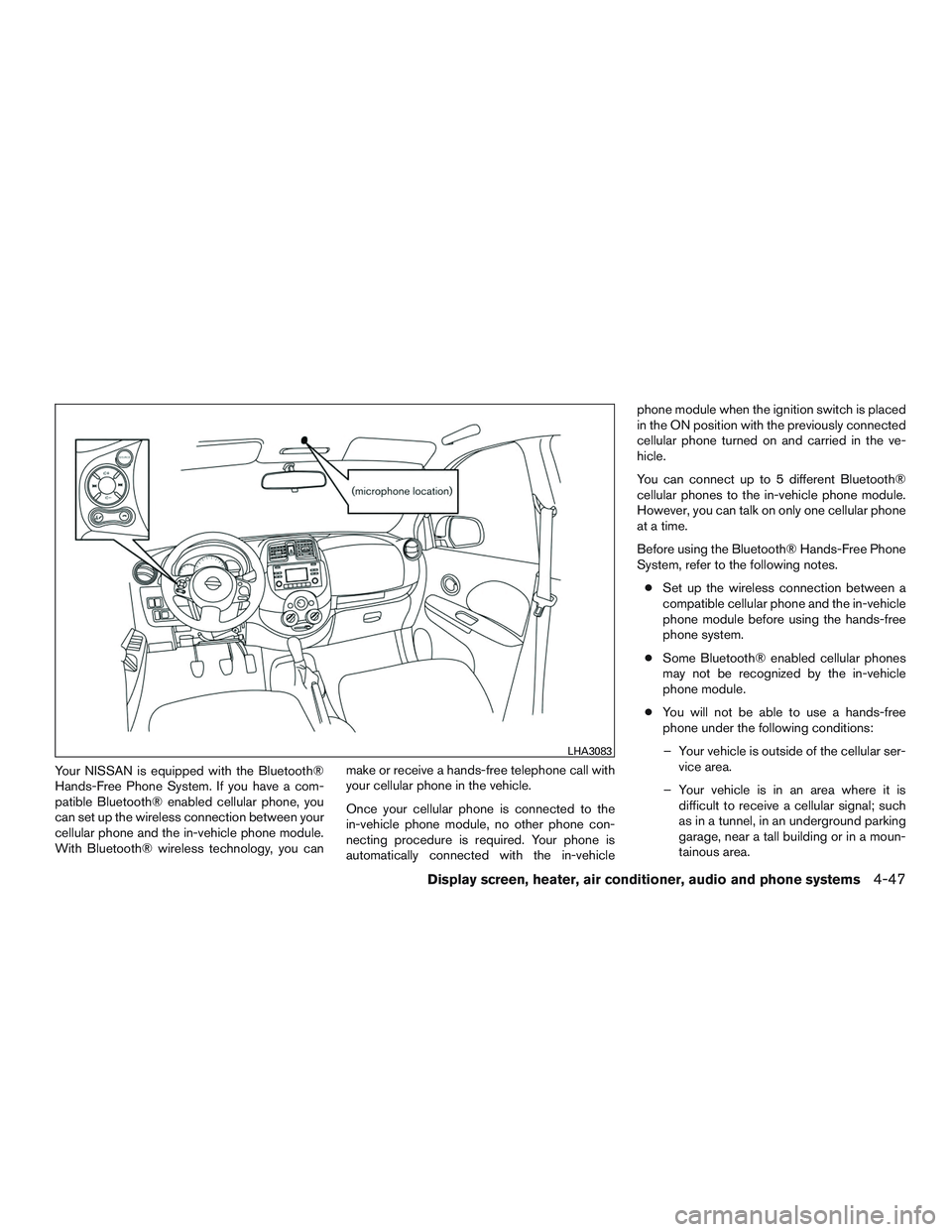 NISSAN MICRA 2011  Owners Manual 