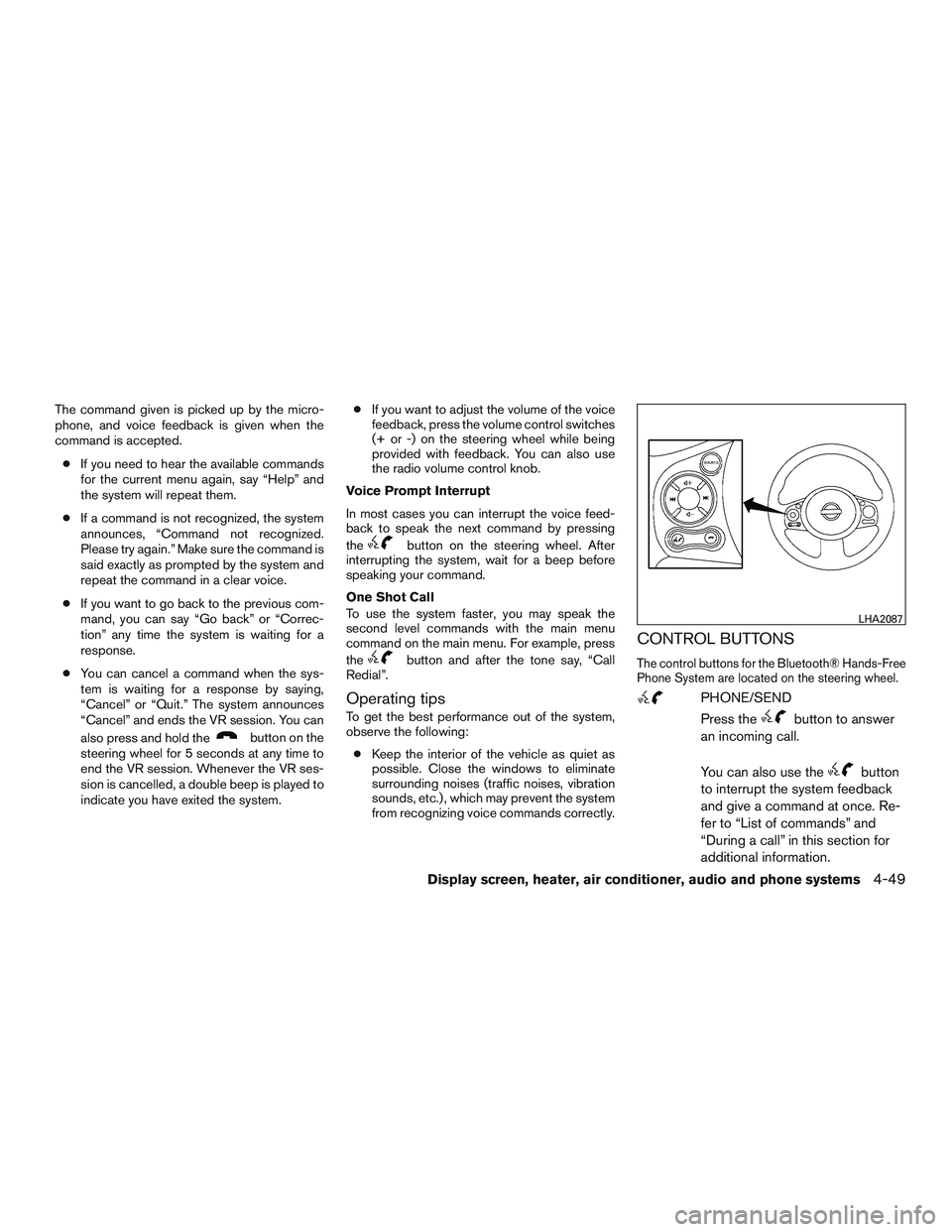 NISSAN MICRA 2011  Owners Manual 