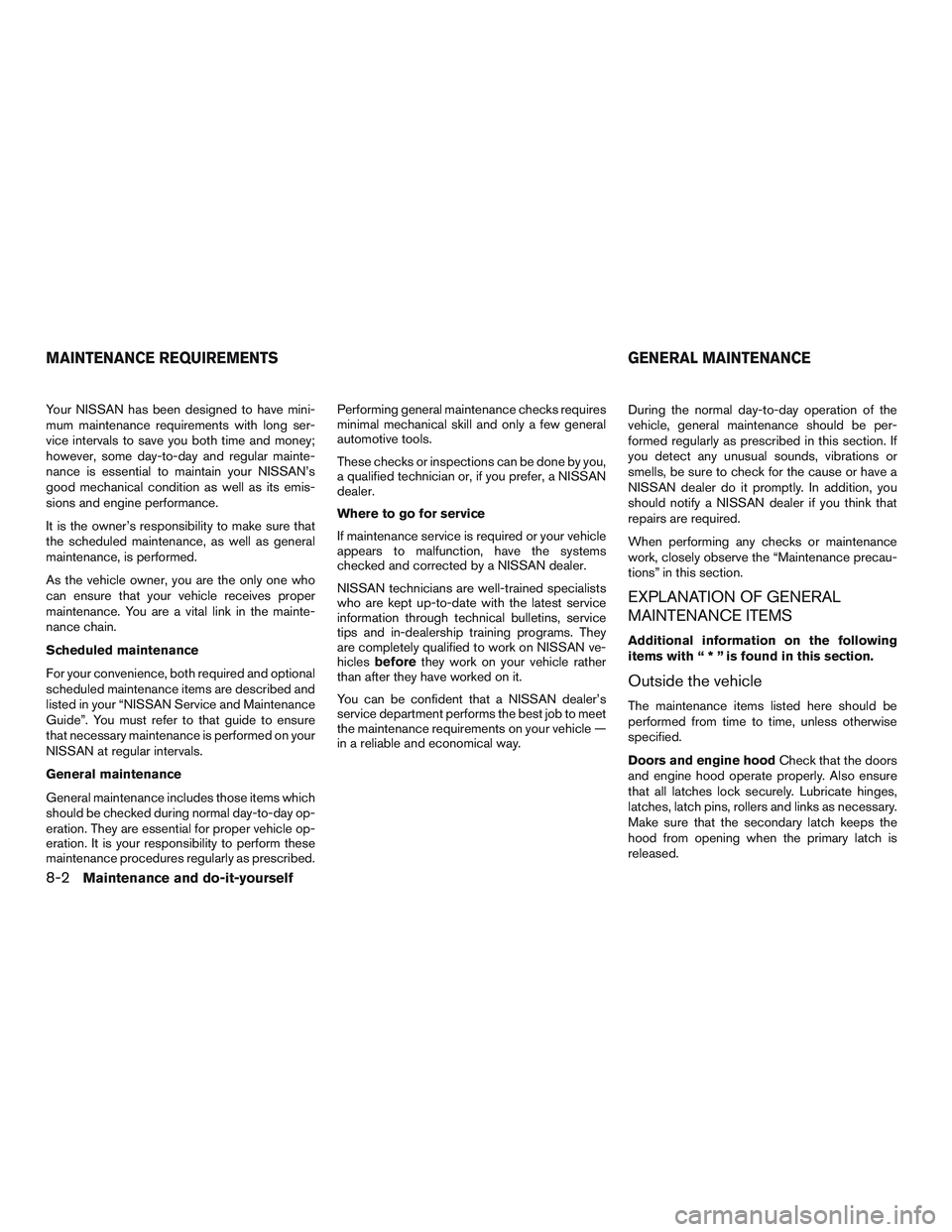 NISSAN MICRA 2011  Owners Manual 
