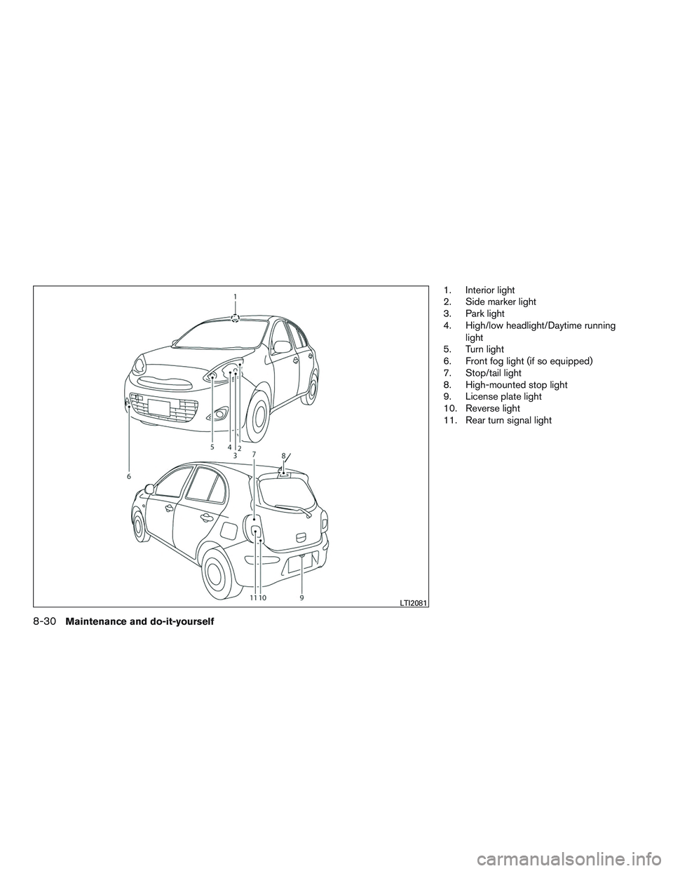 NISSAN MICRA 2011  Owners Manual 