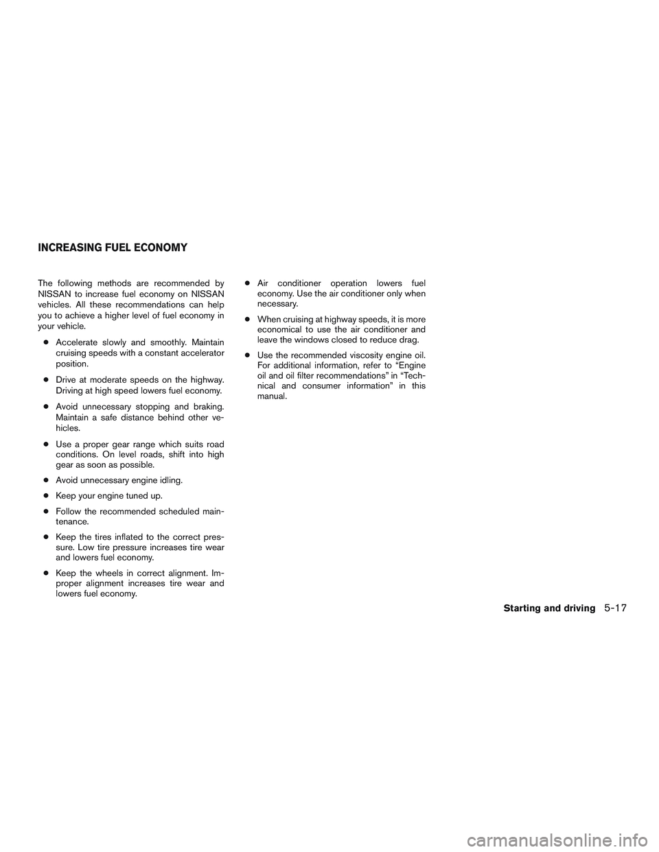 NISSAN MICRA 2010  Owners Manual 