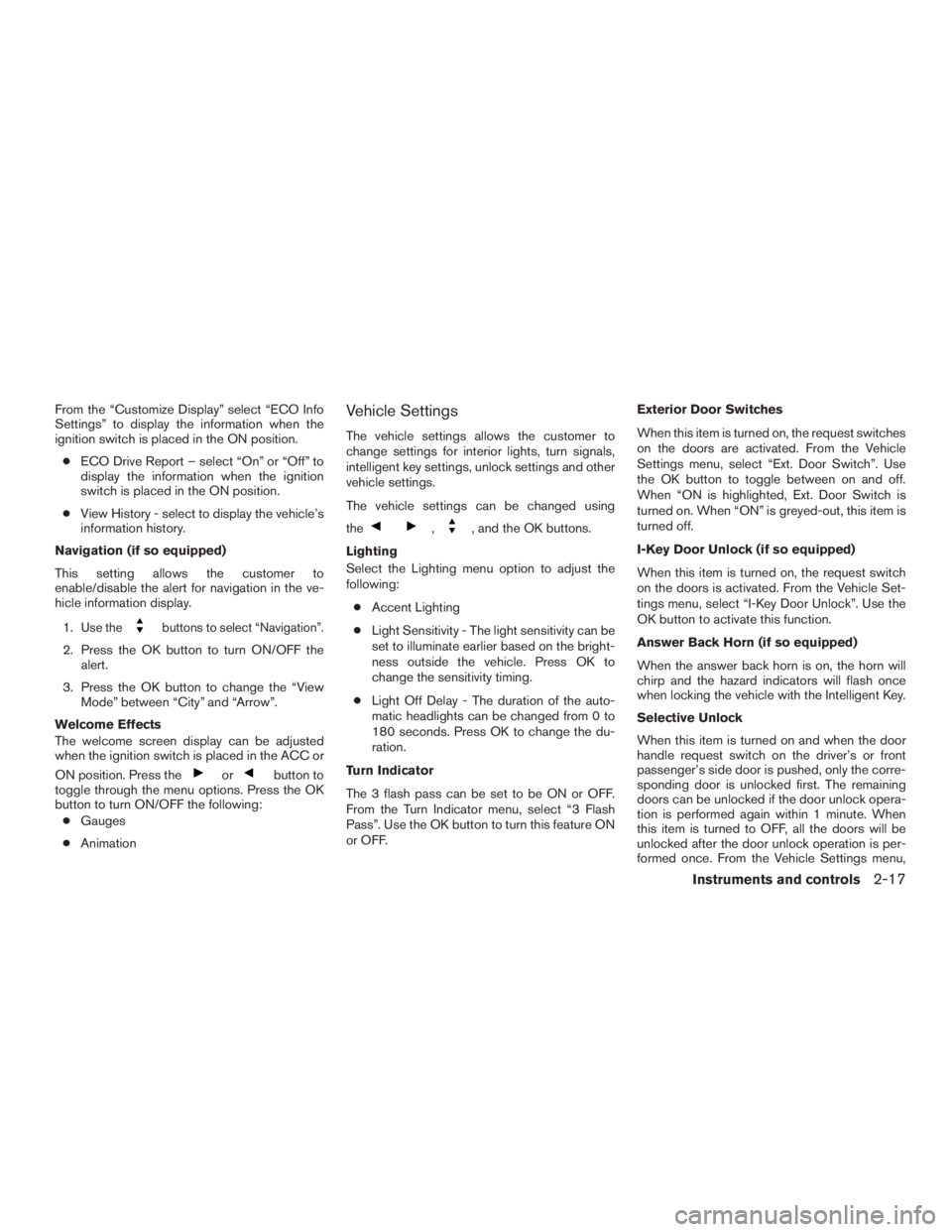 NISSAN MURANO PLATINUM 2015  Owners Manual 