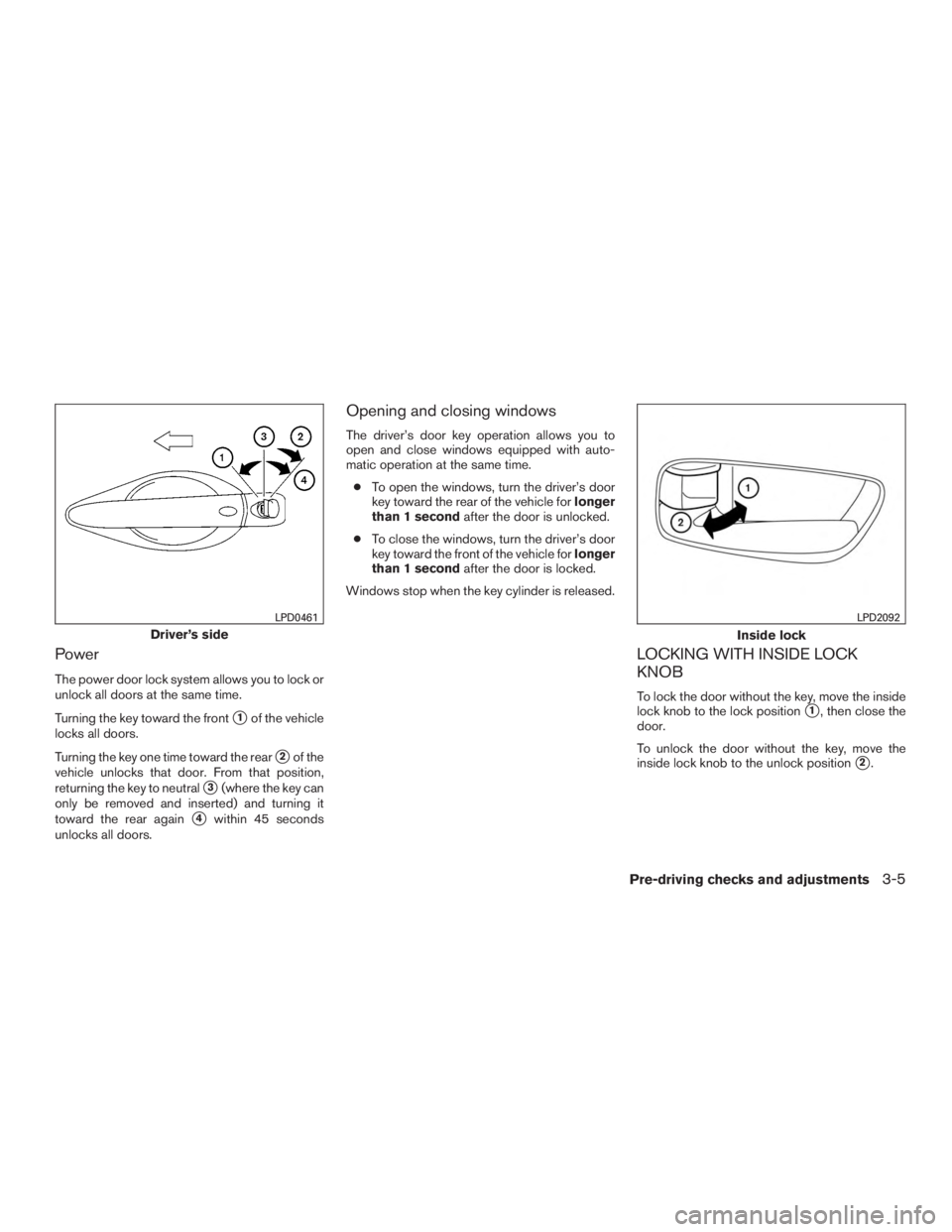 NISSAN MURANO PLATINUM 2015  Owners Manual 