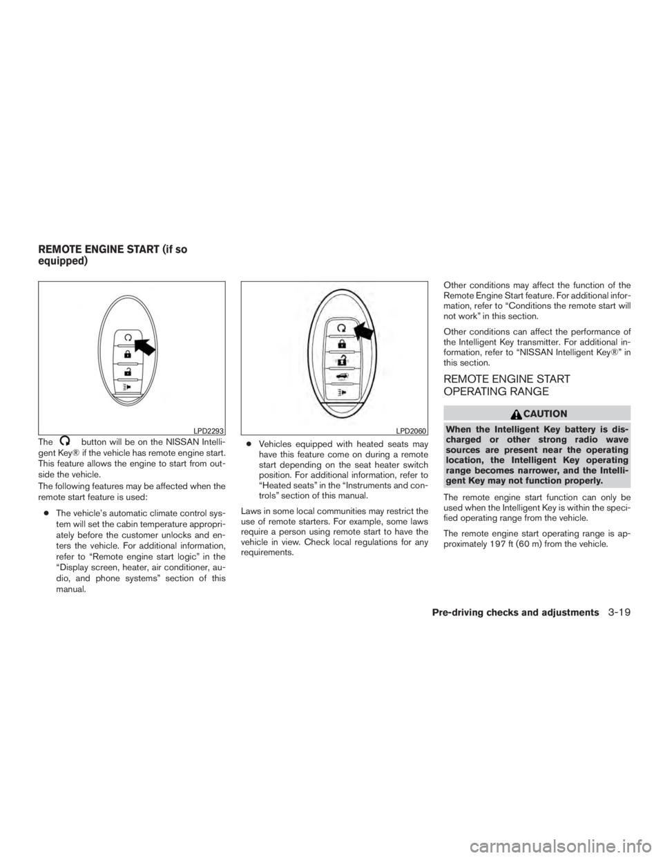 NISSAN MURANO PLATINUM 2015  Owners Manual The 