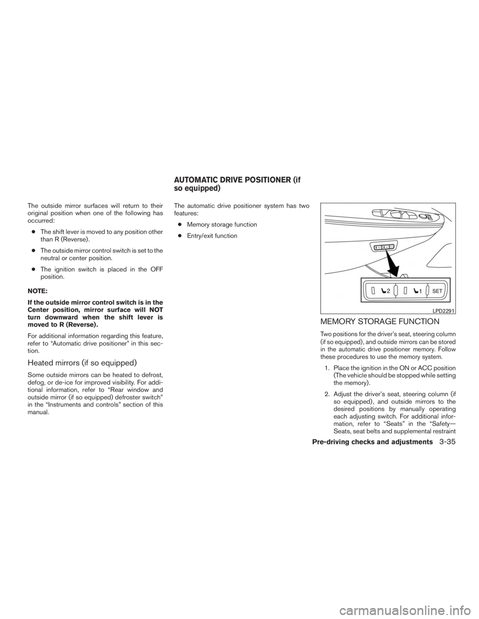 NISSAN MURANO PLATINUM 2015  Owners Manual 