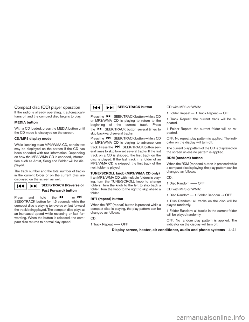 NISSAN MURANO PLATINUM 2015  Owners Manual 