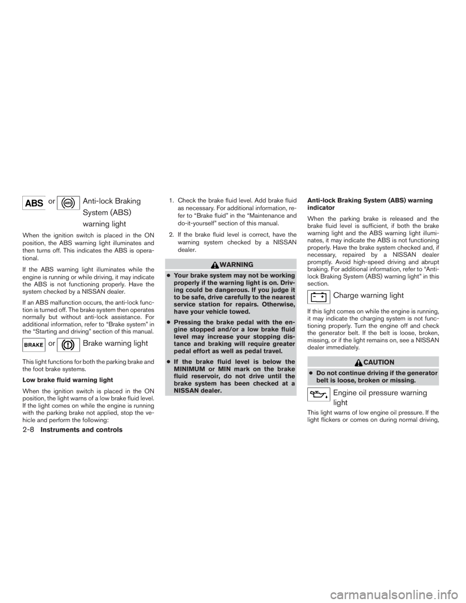 NISSAN MURANO PLATINUM 2015  Owners Manual or 