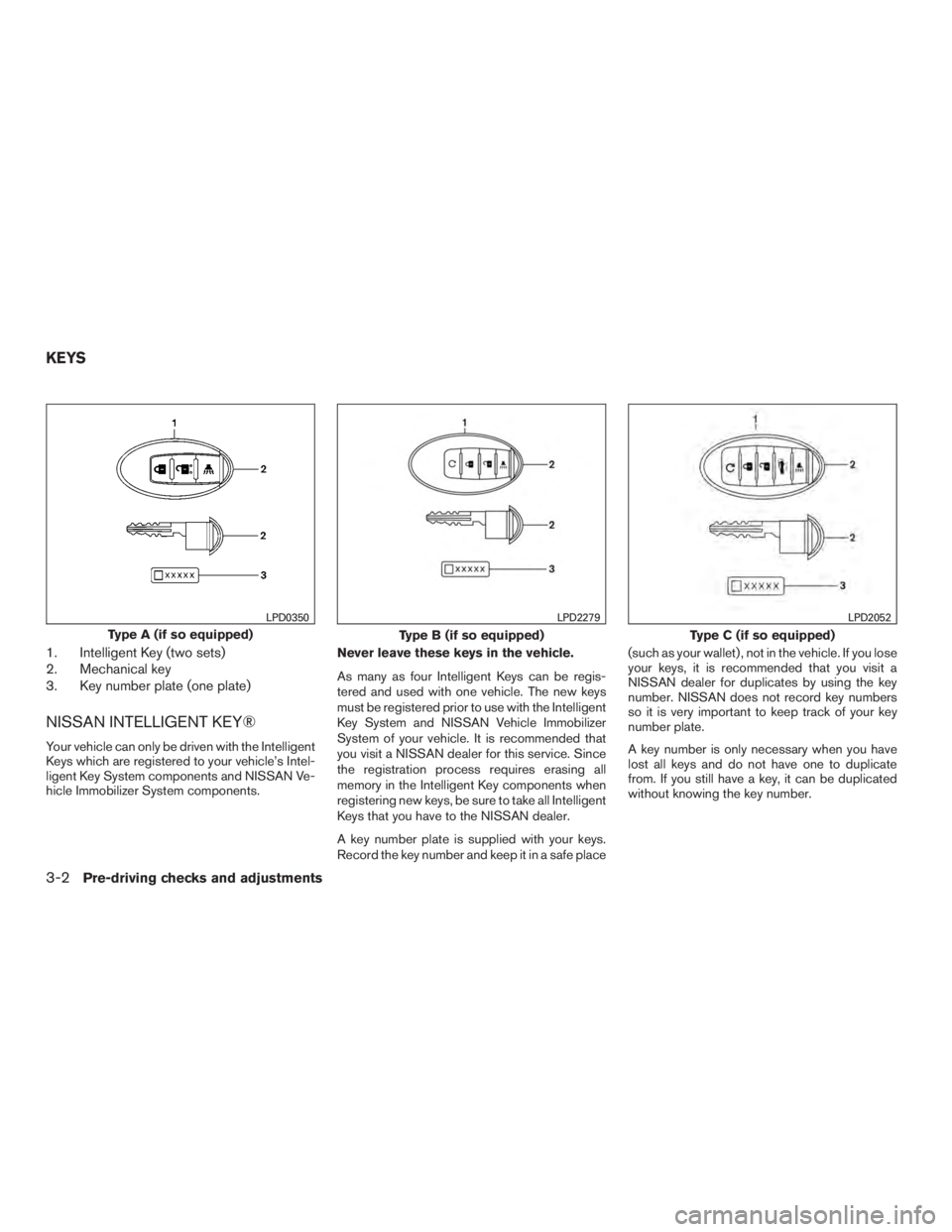 NISSAN MURANO PLATINUM 2017  Owners Manual 