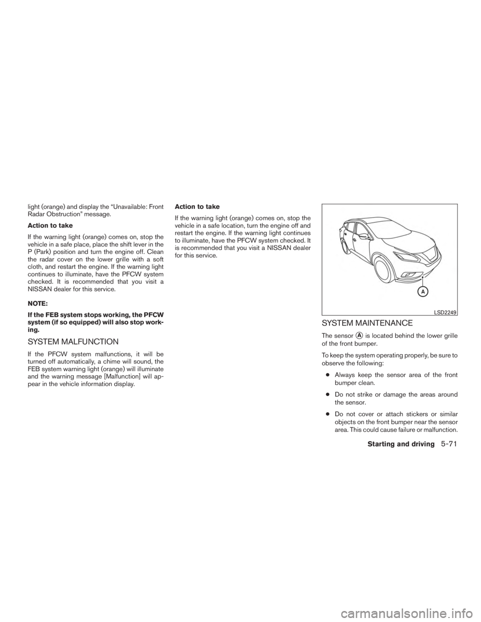 NISSAN MURANO PLATINUM 2017  Owners Manual 