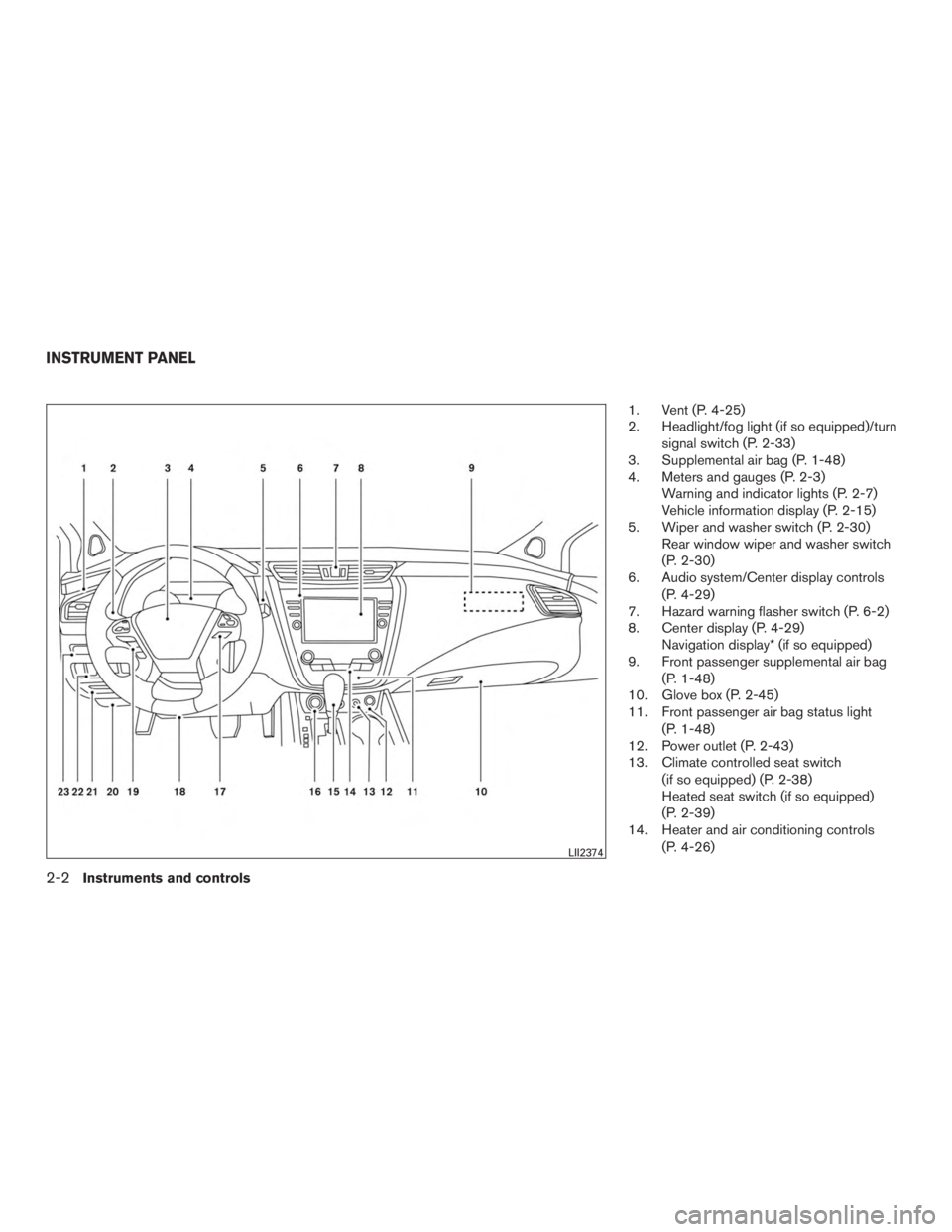 NISSAN MURANO PLATINUM 2017 Manual Online 