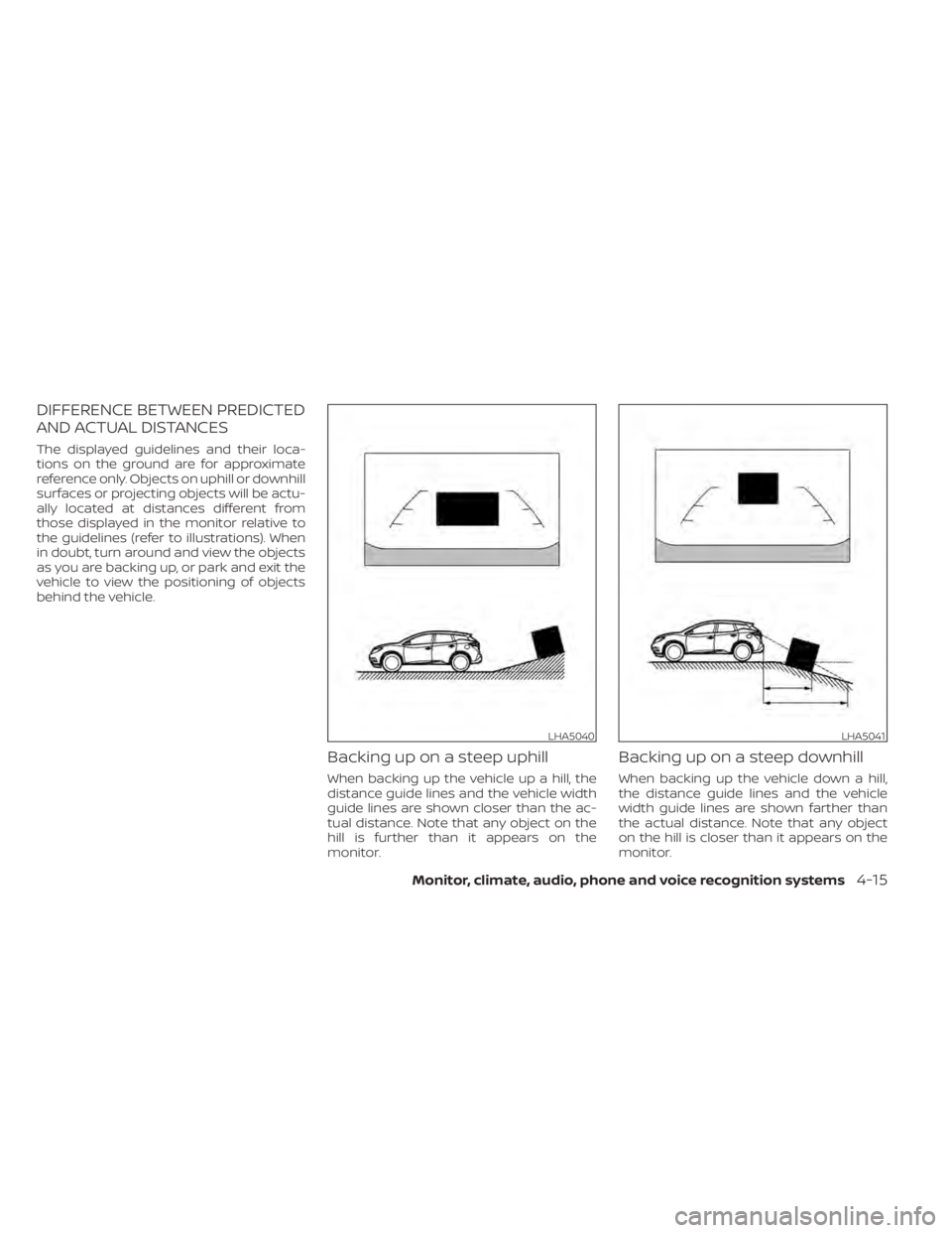 NISSAN MURANO 2022  Owners Manual LHA5040LHA5041 