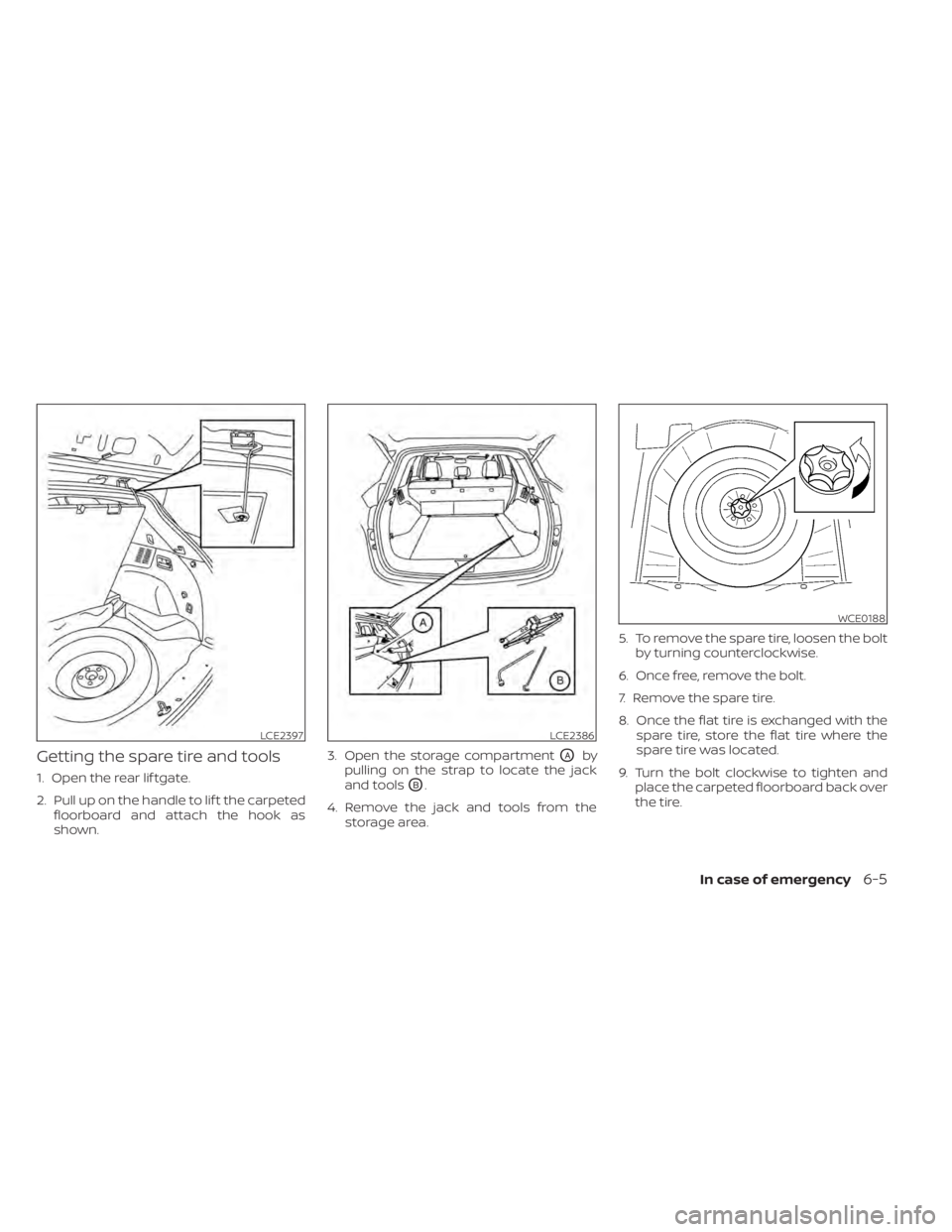 NISSAN MURANO 2022  Owners Manual LCE2397LCE2386
WCE0188 