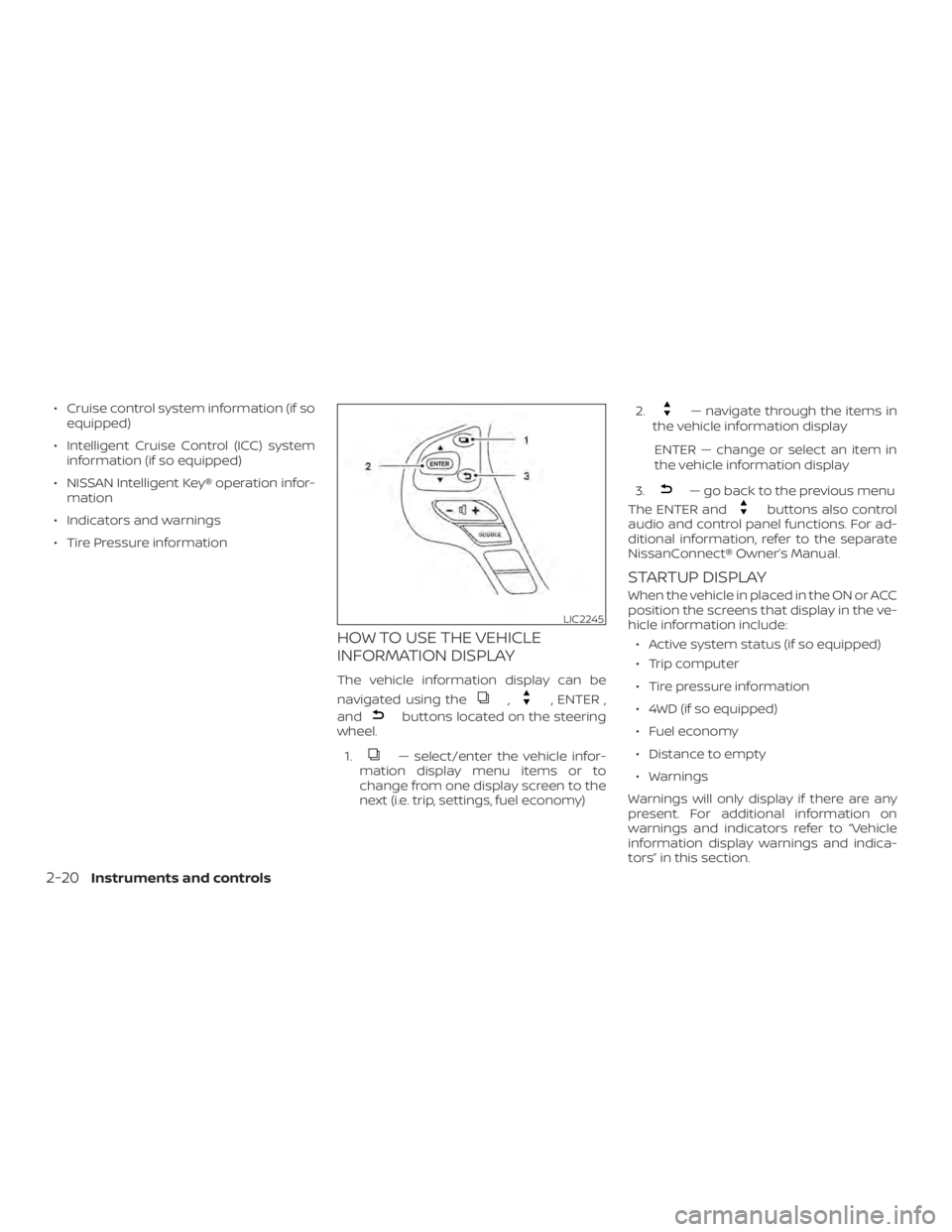 NISSAN PATHFINDER SV 2019  Owners Manual 