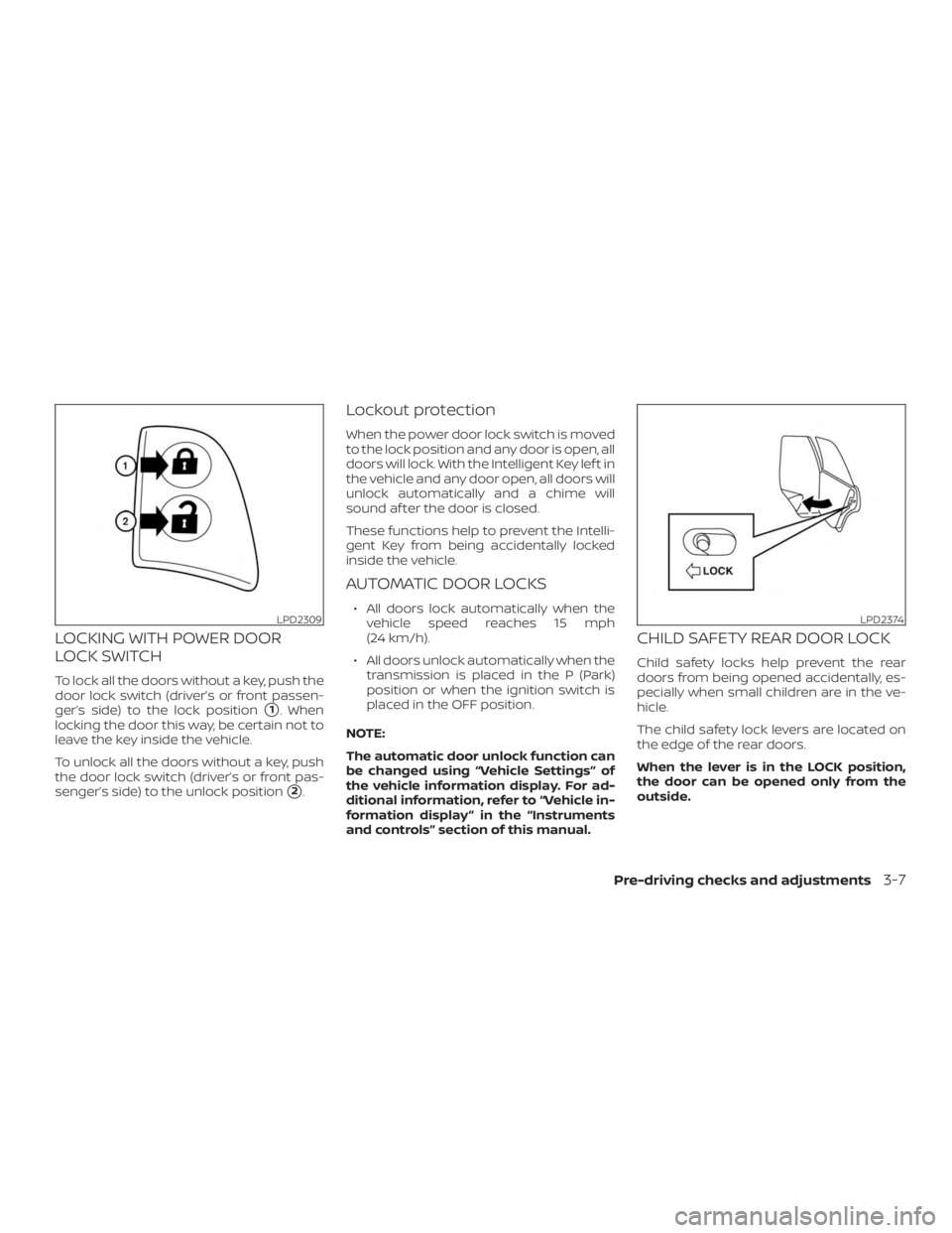 NISSAN PATHFINDER SV 2019  Owners Manual 