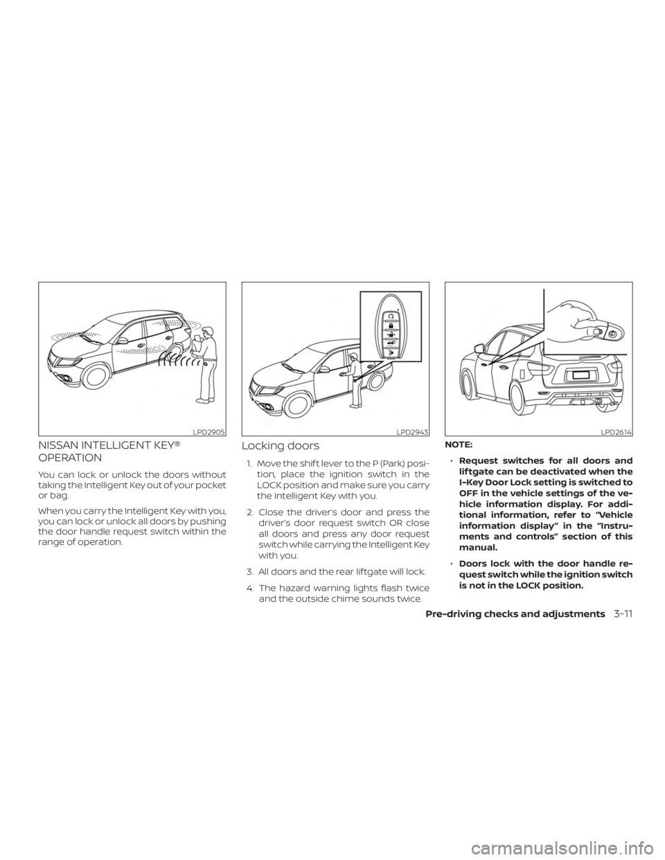 NISSAN PATHFINDER SV 2019  Owners Manual 