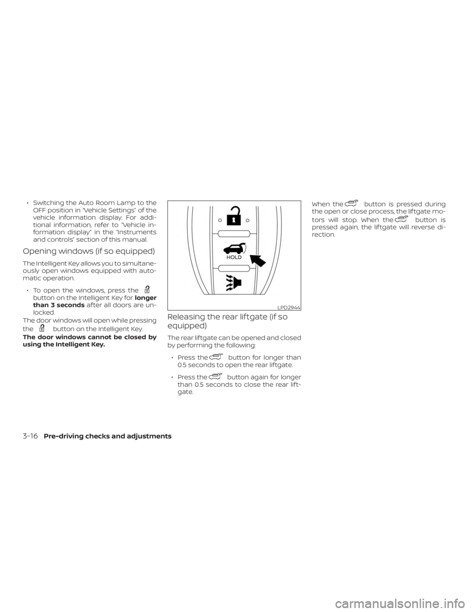 NISSAN PATHFINDER SV 2019  Owners Manual 
