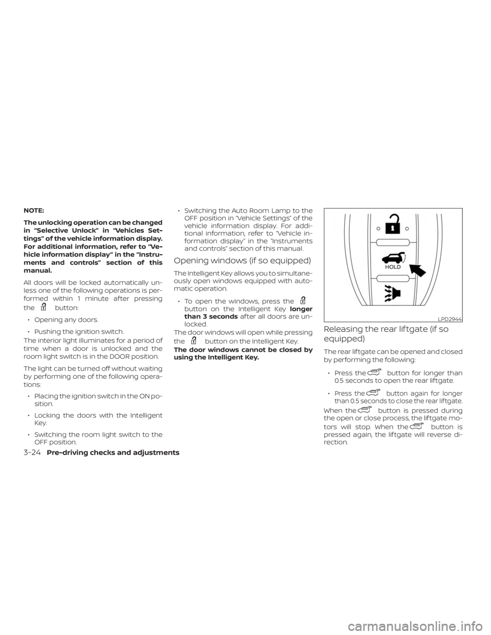 NISSAN PATHFINDER SV 2019  Owners Manual 