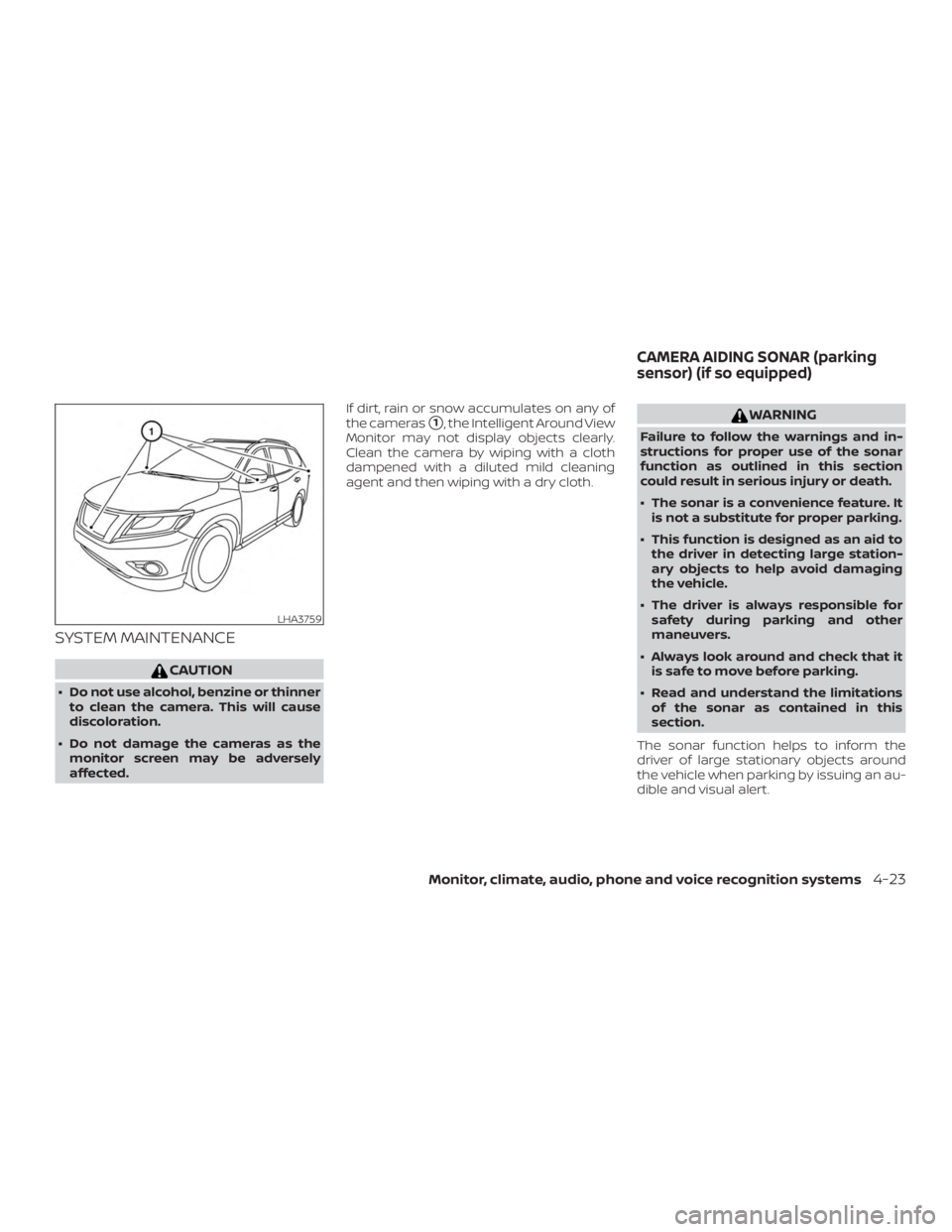 NISSAN PATHFINDER SV 2019  Owners Manual SYSTEM MAINTENANCE 
