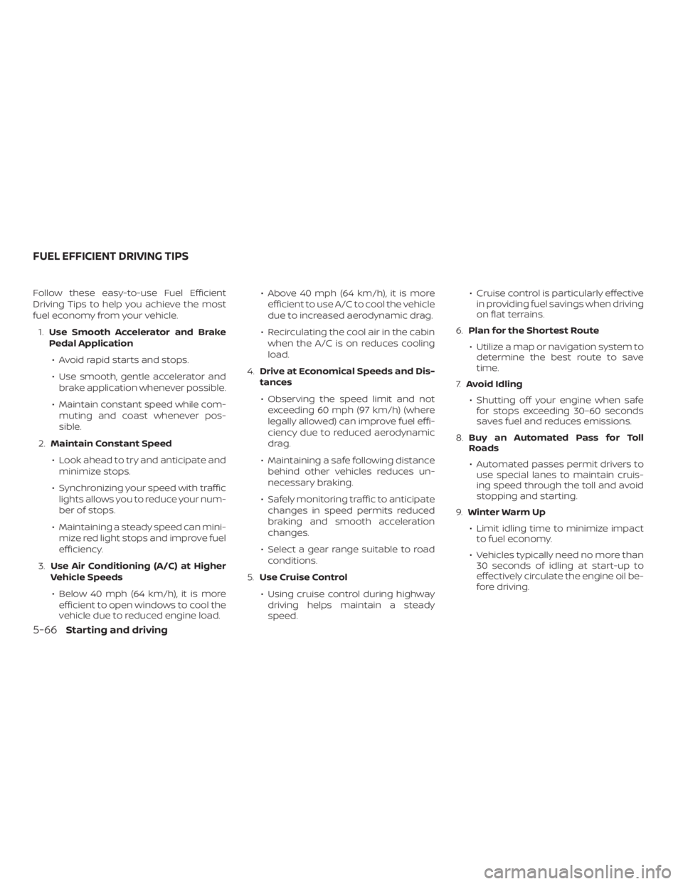 NISSAN PATHFINDER SV 2019  Owners Manual 