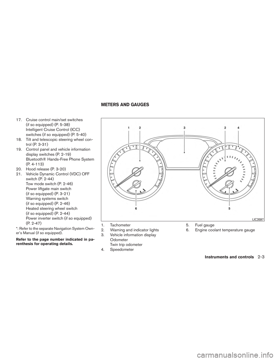 NISSAN PATHFINDER PLATINUM 2015  Owners Manual 