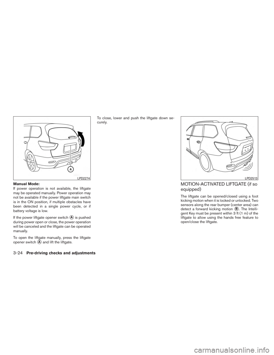 NISSAN PATHFINDER PLATINUM 2017  Owners Manual 