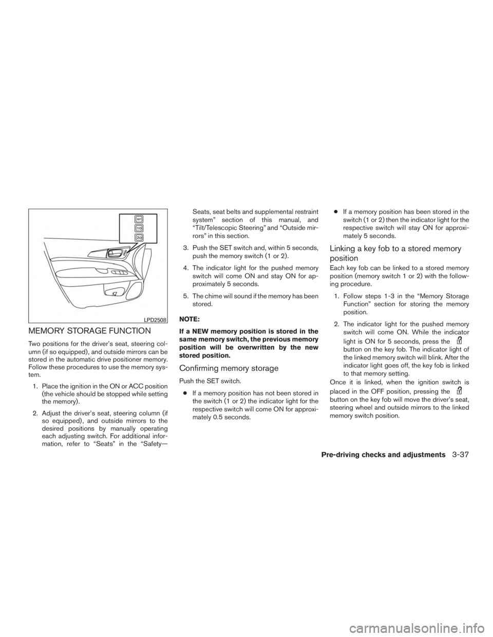 NISSAN PATHFINDER PLATINUM 2017  Owners Manual 