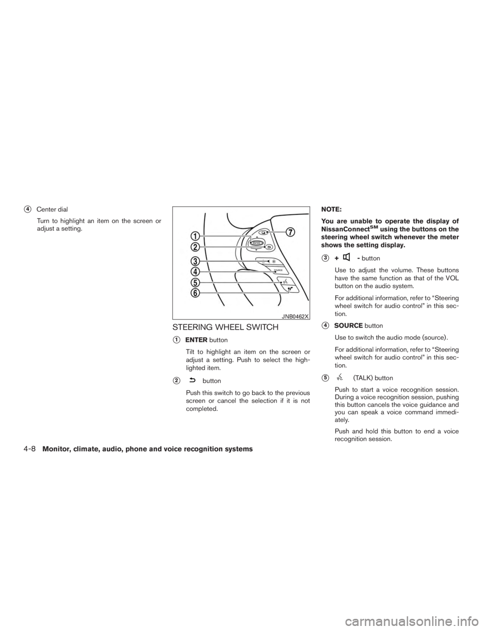NISSAN PATHFINDER PLATINUM 2017  Owners Manual 
