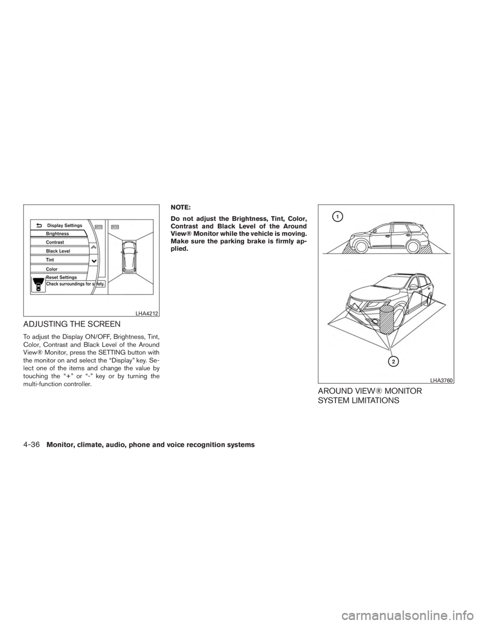 NISSAN PATHFINDER PLATINUM 2017  Owners Manual 