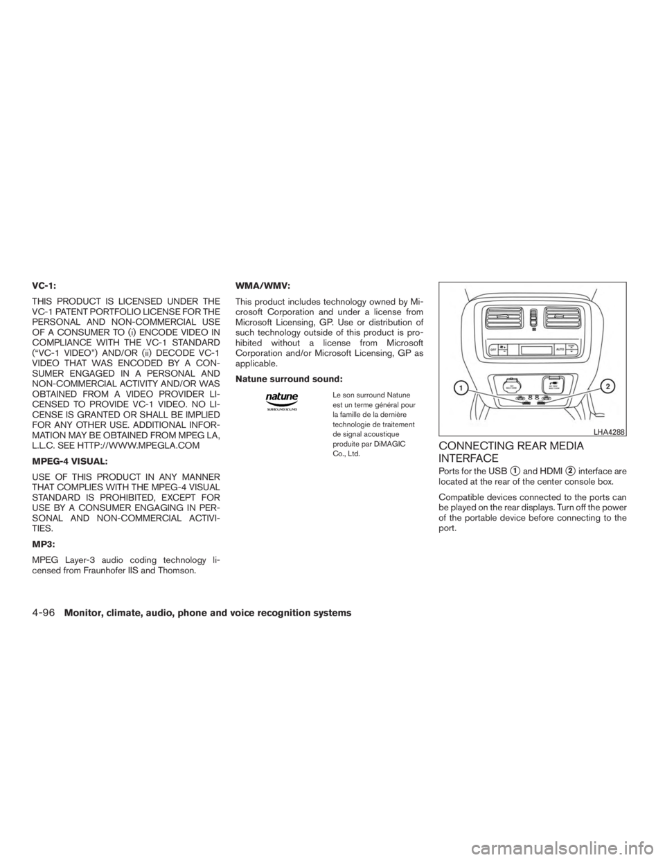 NISSAN PATHFINDER PLATINUM 2017  Owners Manual 
