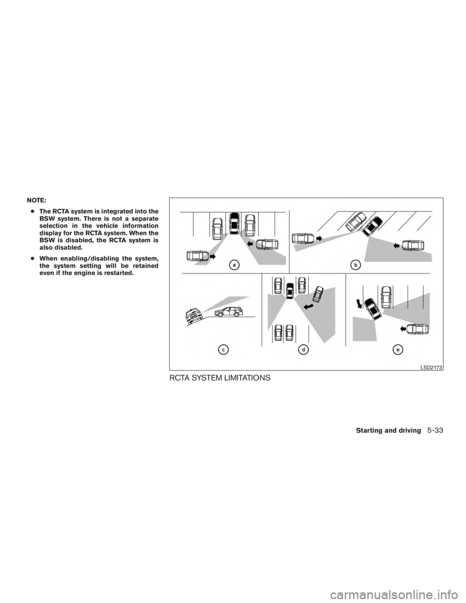 NISSAN PATHFINDER PLATINUM 2017  Owners Manual 