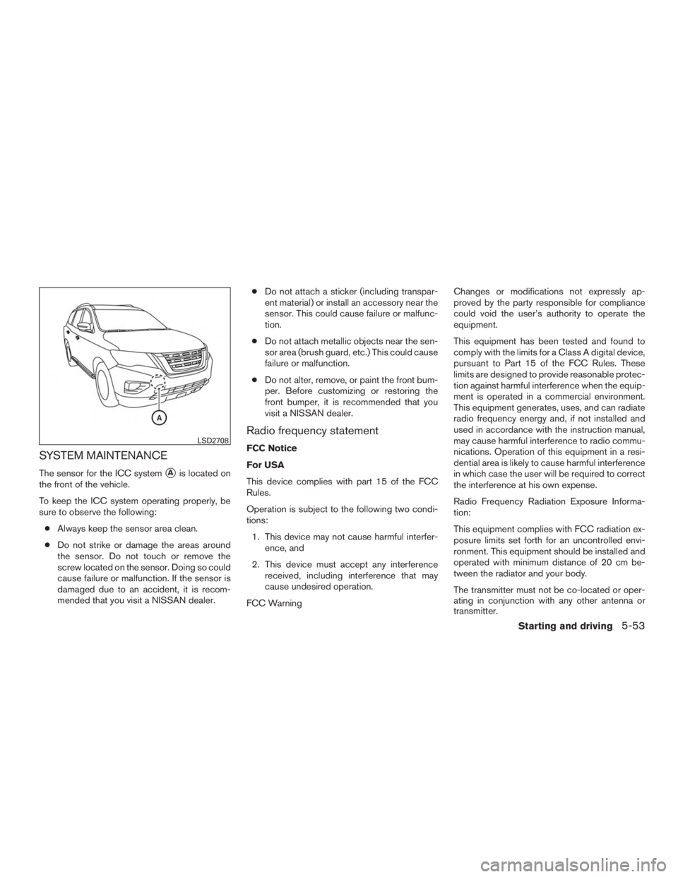 NISSAN PATHFINDER PLATINUM 2017  Owners Manual 