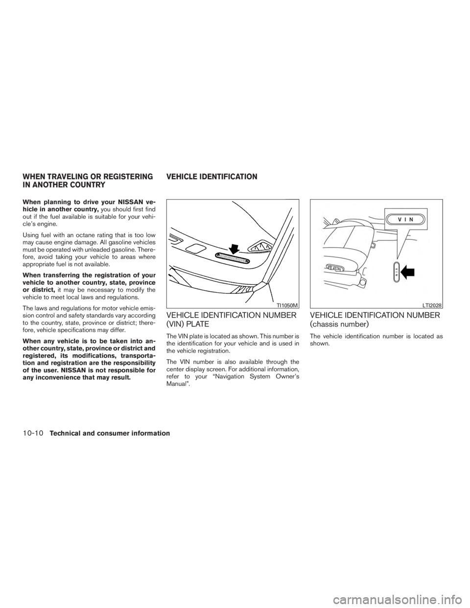 NISSAN PATHFINDER PLATINUM 2017  Owners Manual 
